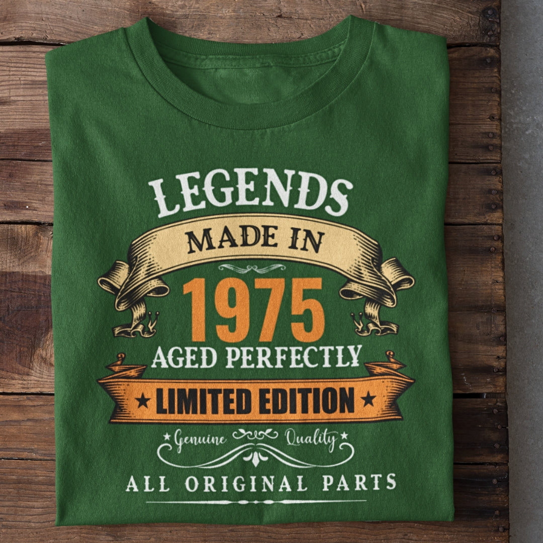 Year Customized Legends Made in Birthday T-Shirt