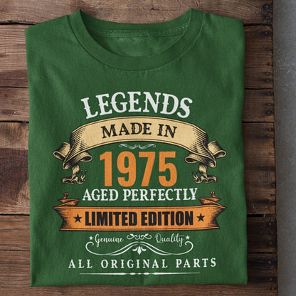 Year Customized Legends Made in Birthday T-Shirt