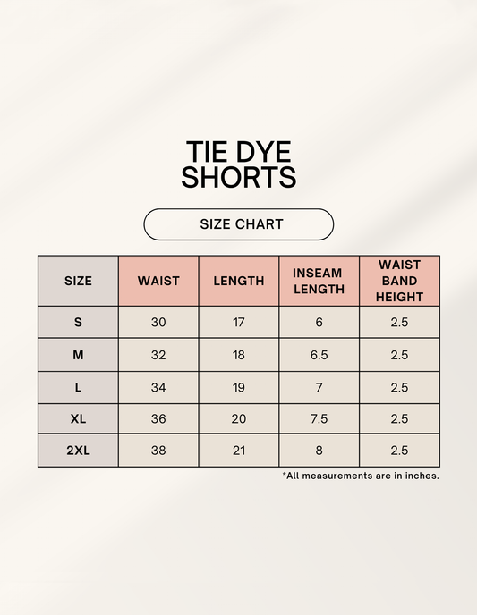 Unisex Tie Dye Shorts - White Black