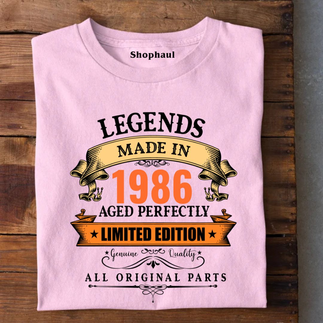Legends Made in 1986 | 40th Birthday Unisex T-Shirt