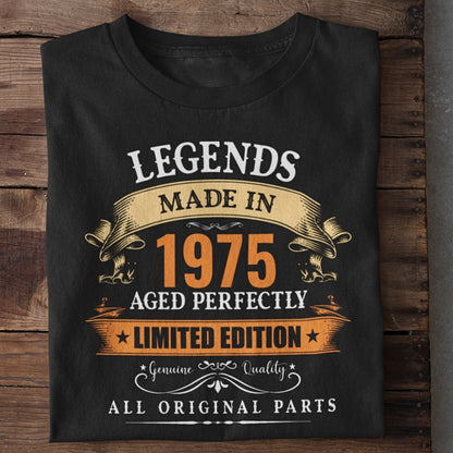 Year Customized Legends Made in Birthday T-Shirt