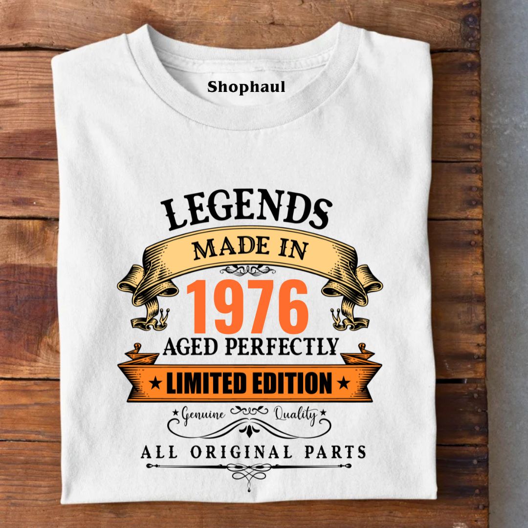 Legends Made in 1976 | 50 Years Birthday Unisex T-Shirt