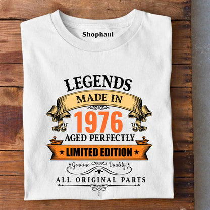 Legends Made in 1976 | 50 Years Birthday Unisex T-Shirt