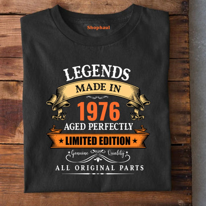 Legends Made in 1976 | 50 Years Birthday Unisex T-Shirt