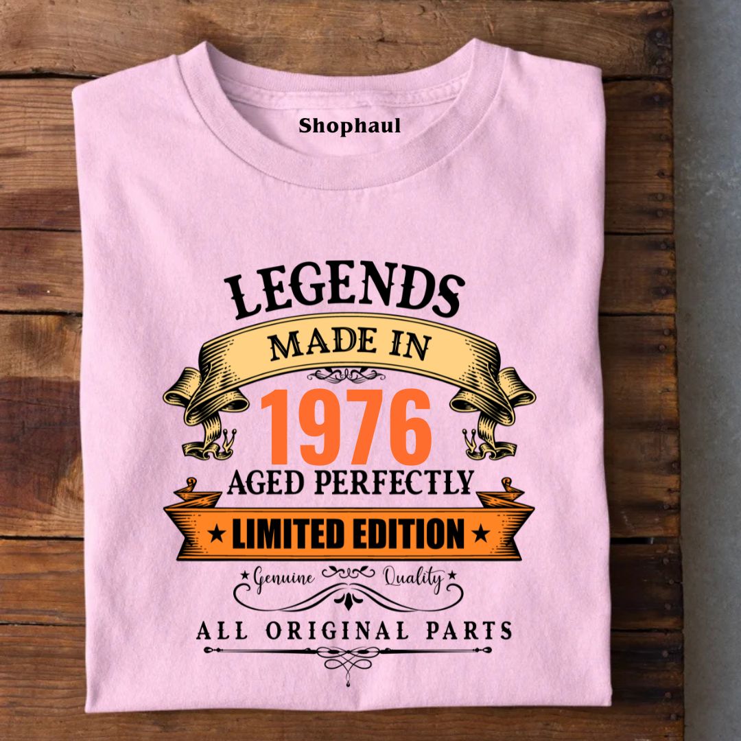 Legends Made in 1976 | 50 Years Birthday Unisex T-Shirt