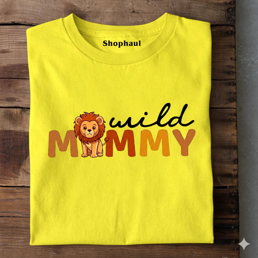 Wild mommy 1st birthday combo T-Shirt 