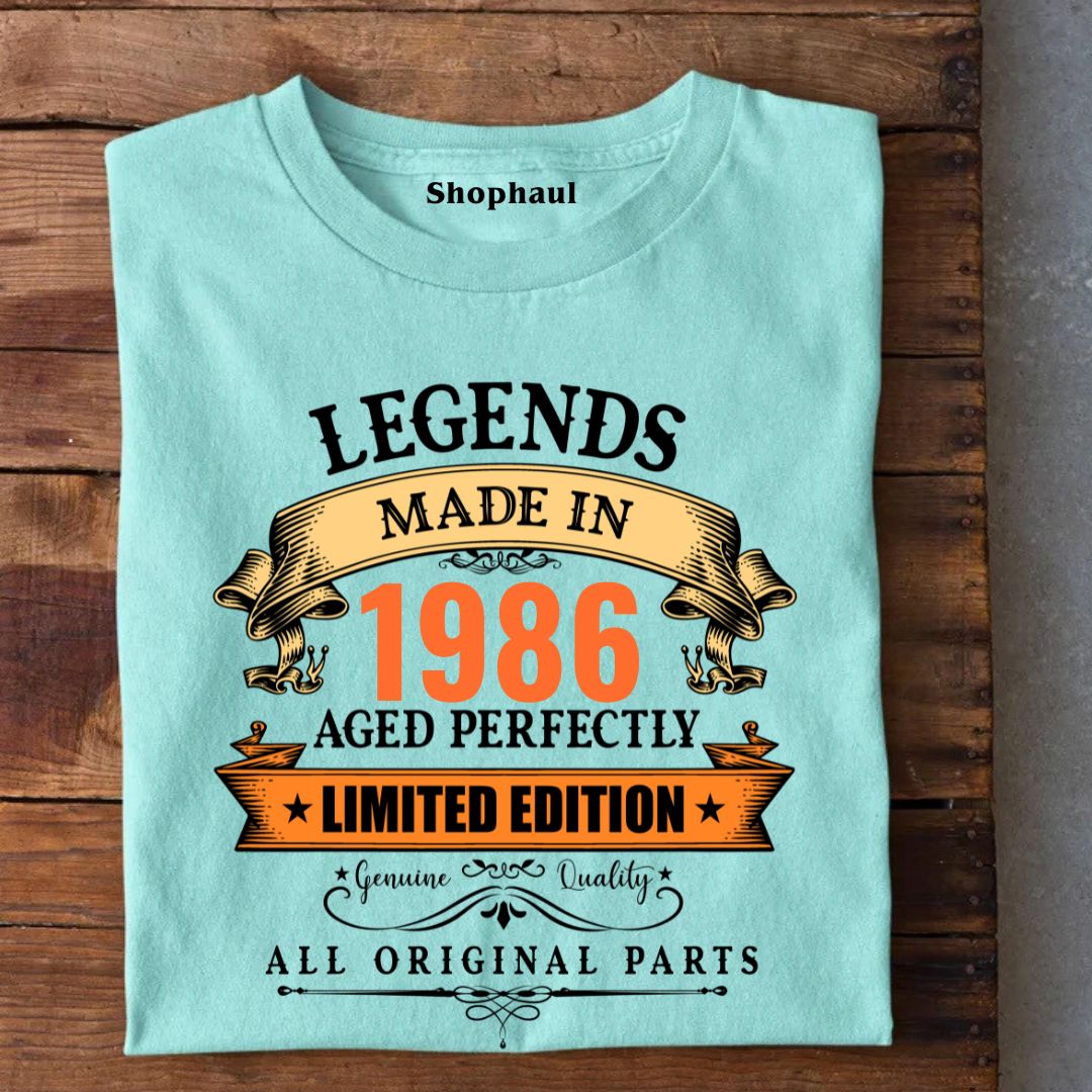 Legends Made in 1986 | 40th Birthday Unisex T-Shirt
