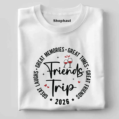 Friends Trip T-Shirt for Group vacation friends, Friends tshirt, group tshirt design for friends, matching shirts for friends, t shirt for group of friends, travel tshirt for friends