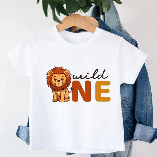 Kids Wild one 1st Birthday T-Shirt 