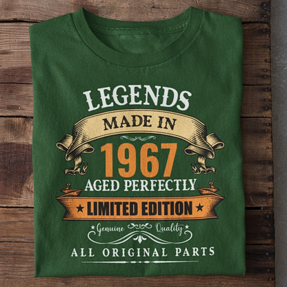 Legends Made in 1967 Birthday T-Shirt