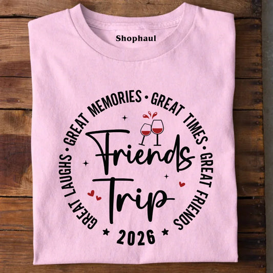 Friends Trip T-Shirt for Group vacation friends, Friends tshirt, group tshirt design for friends, matching shirts for friends, t shirt for group of friends, travel tshirt for friends