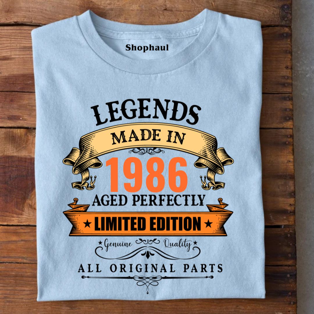 Legends Made in 1986 | 40th Birthday Unisex T-Shirt