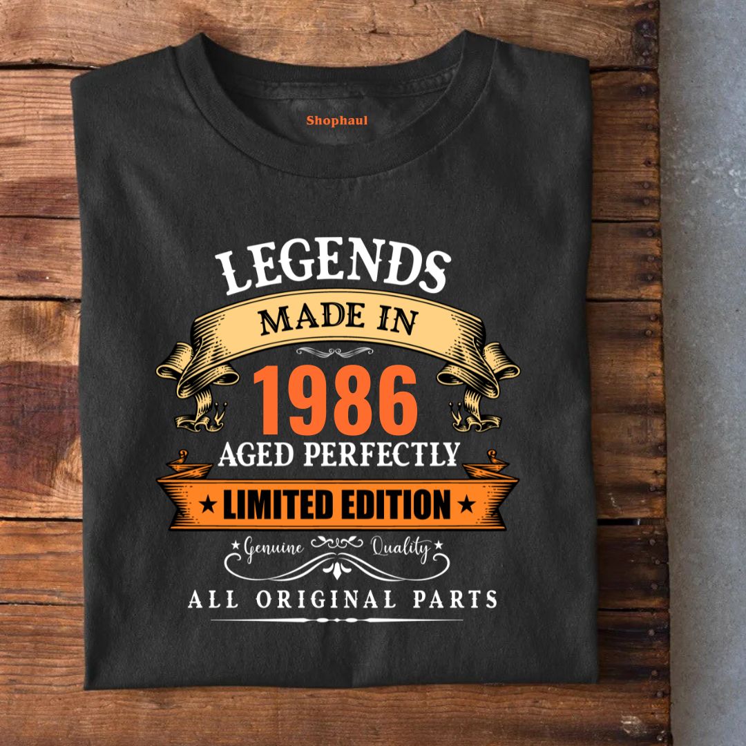 Legends Made in 1986 | 40th Birthday Unisex T-Shirt