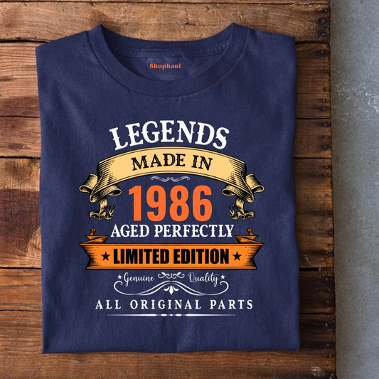 Legends Made in 1986 | 40th Birthday Unisex T-Shirt