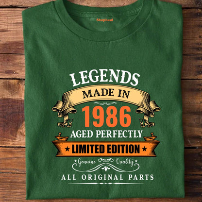 Legends Made in 1986 | 40th Birthday Unisex T-Shirt