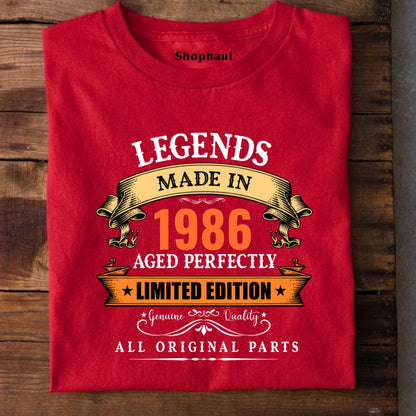 Legends Made in 1986 | 40th Birthday Unisex T-Shirt