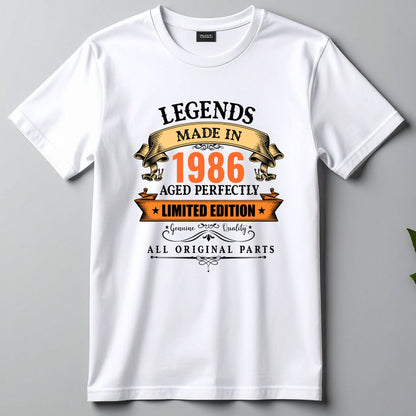 Legends Made in 1986 | 40th Birthday Unisex T-Shirt