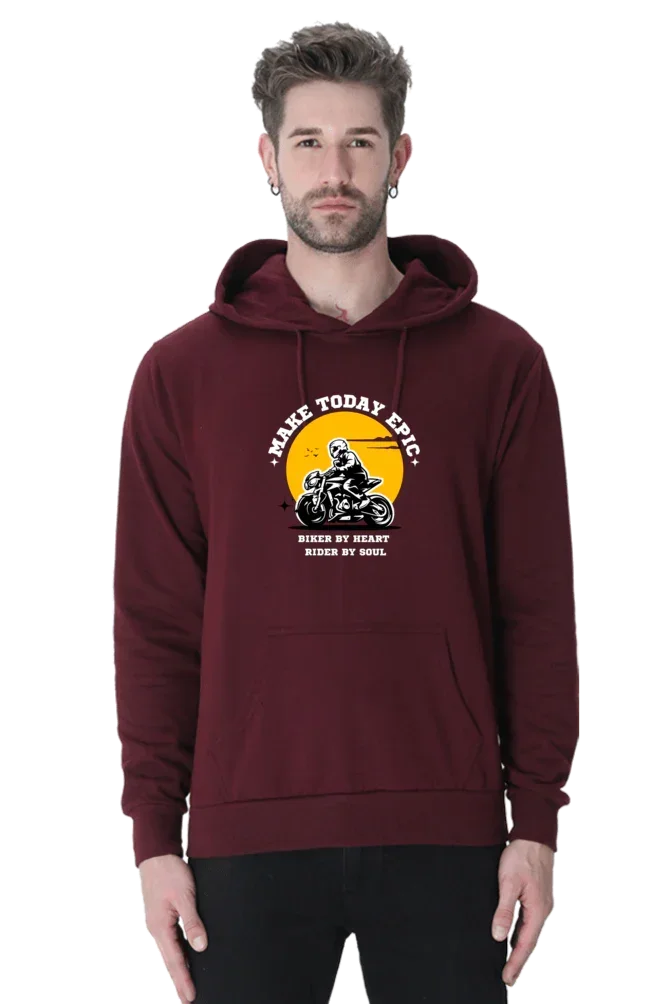 Make Today Epic Biker Hoodie - Unisex
