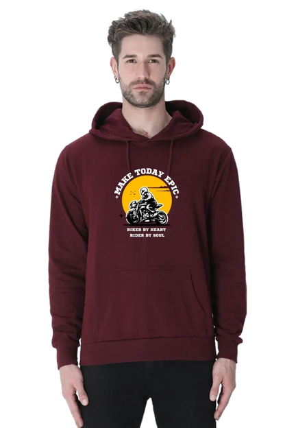 Make Today Epic Biker Hoodie - Unisex