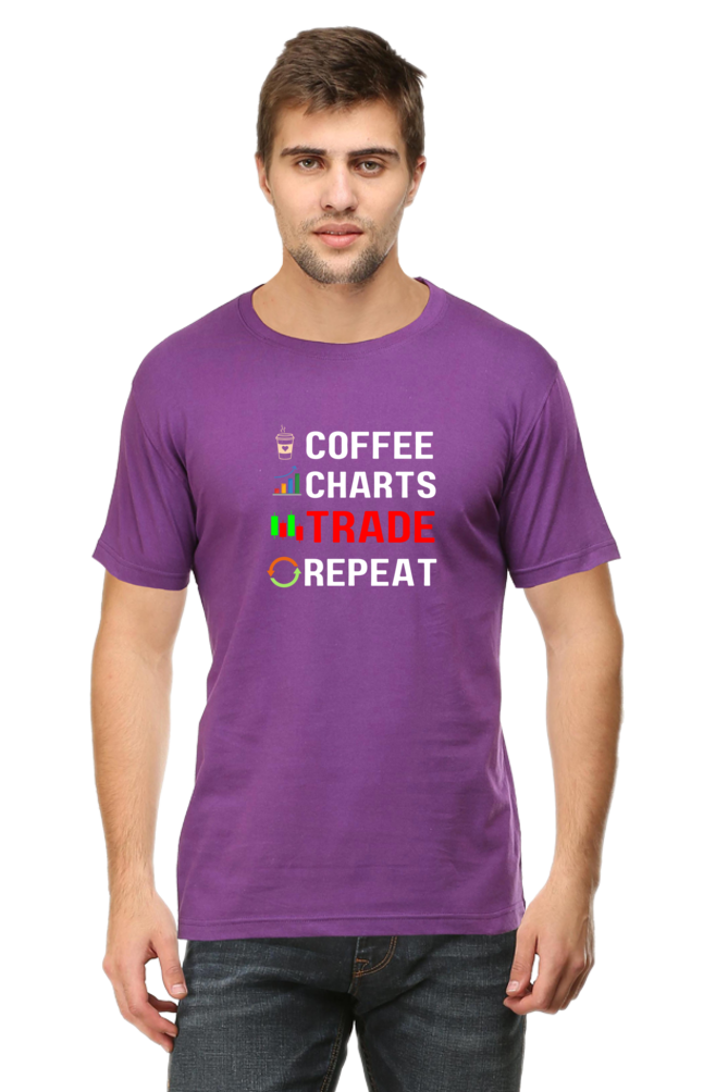 Coffee Trade Repeat Stock Market T-Shirt