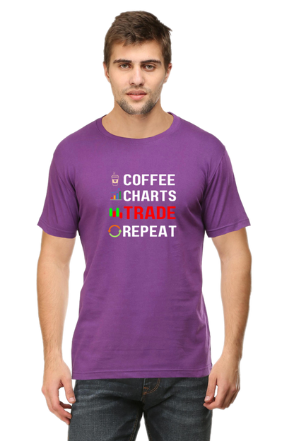 Coffee Trade Repeat Stock Market T-Shirt