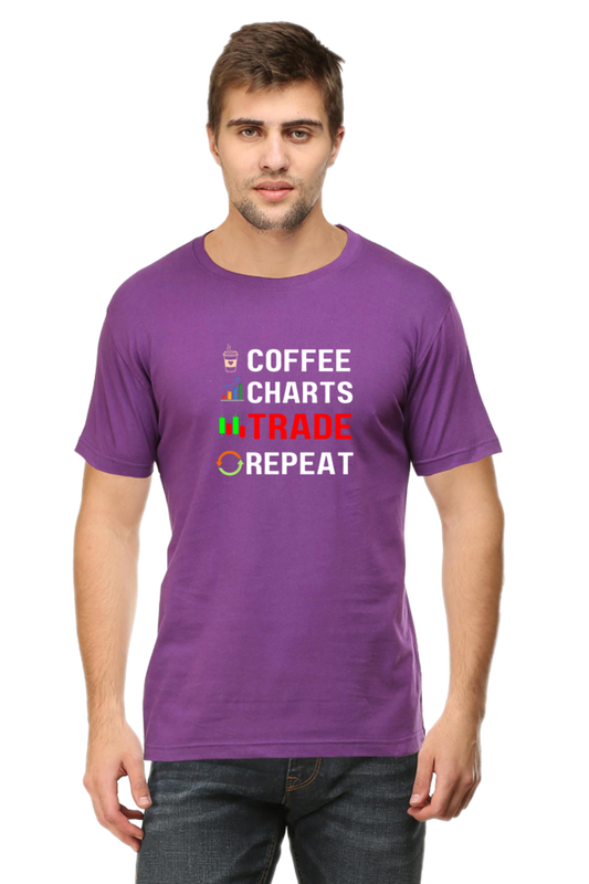 Coffee Trade Repeat Stock Market T-Shirt