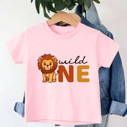 Kids Wild one 1st Birthday T-Shirt 
