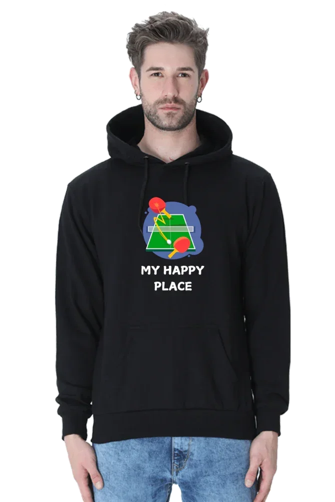 Table Tennis Happy Place Hoodie - Unisex