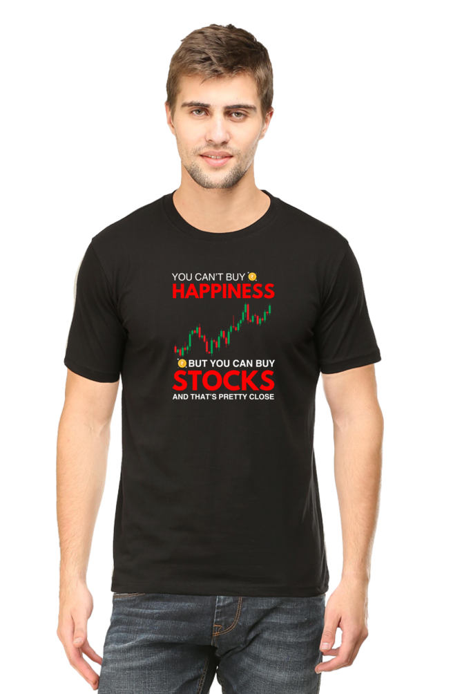 You Can't Buy Happiness Stock Market T-Shirt