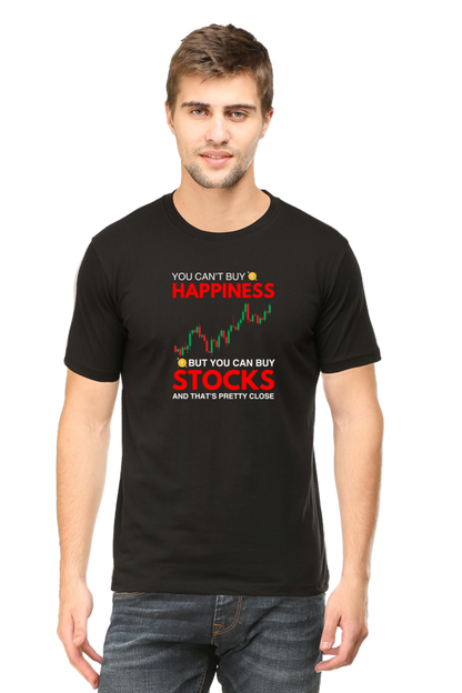 You Can't Buy Happiness Stock Market T-Shirt