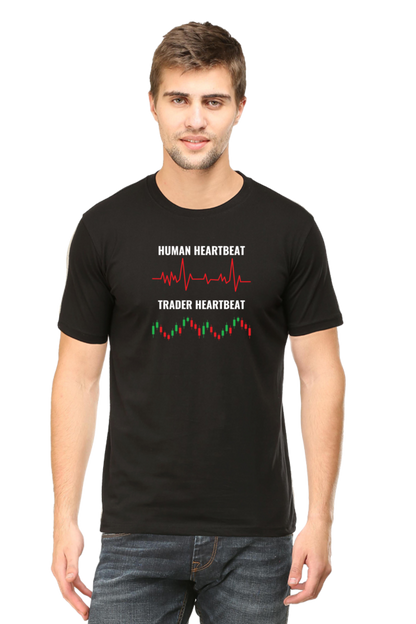 Human Vs Trader Heartbeat Stock Market T-Shirt