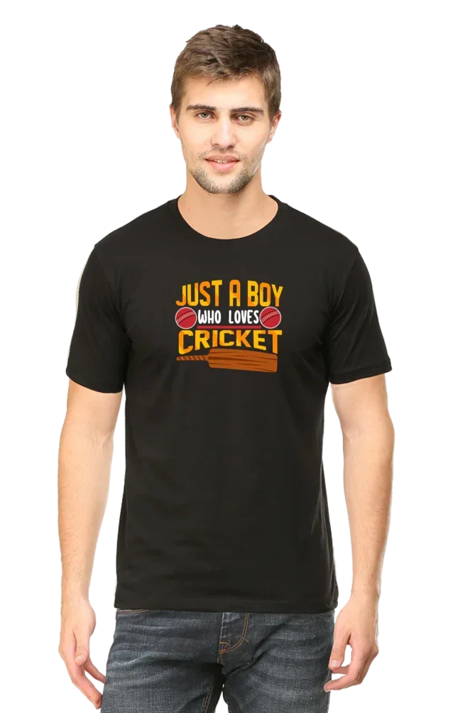 Just a boy Who loves Cricket T-Shirt