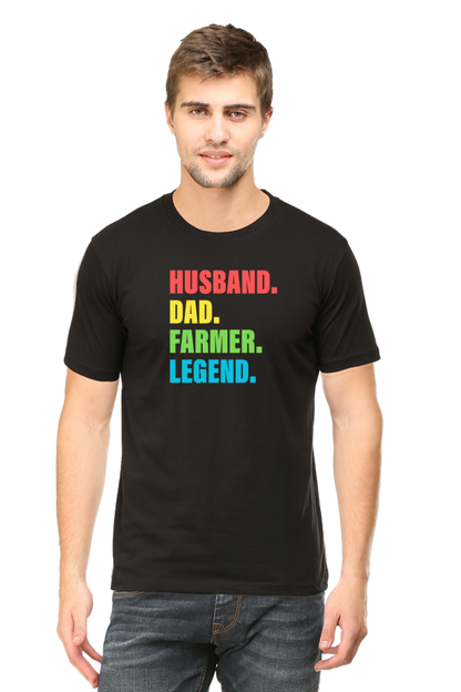 Husband Dad Farmer T-Shirt