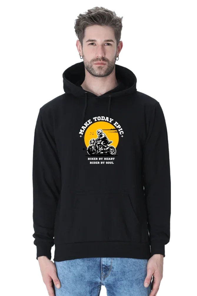 Make Today Epic Biker Hoodie - Unisex