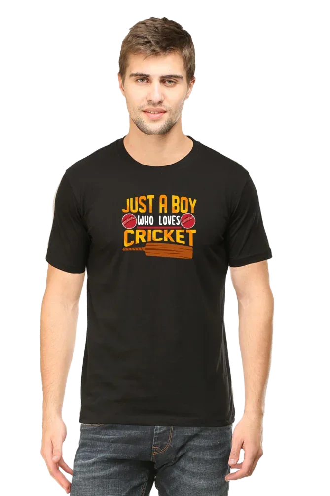 Just a boy Who loves Cricket T-Shirt
