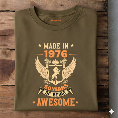 Made in 1976 | 50 Years of being Awesome T-Shirt