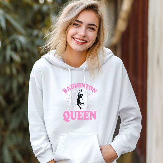 Unisex Badminton Queen Hoodie - The Shophaul Designs