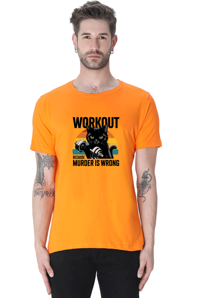 Workout because Murder is Wrong T-Shirt