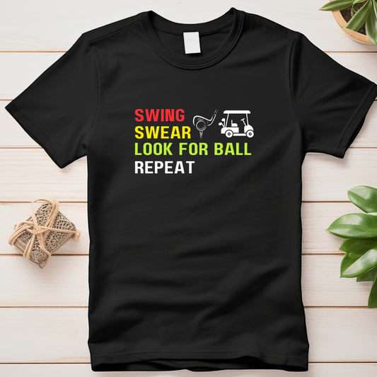 Swing Swear Golf Repeat T-Shirt