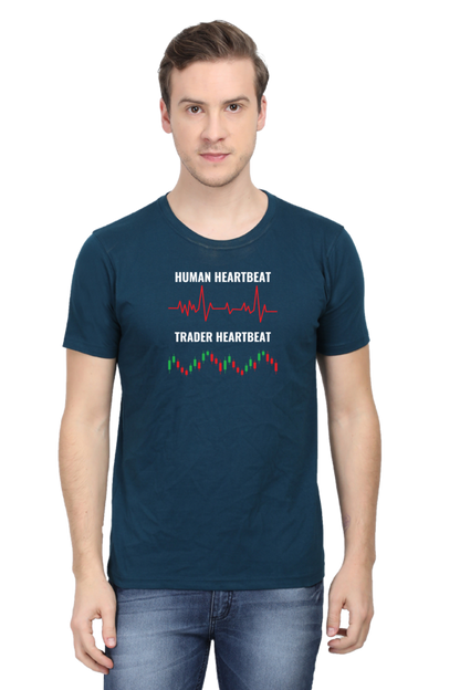 Human Vs Trader Heartbeat Stock Market T-Shirt