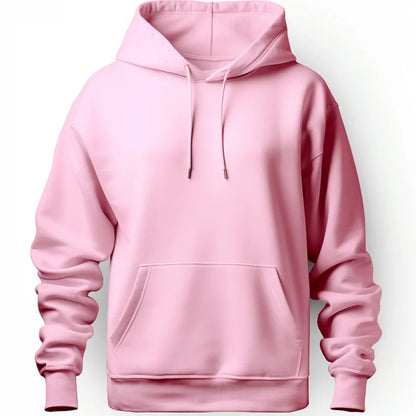 Unisex Plain Hoodie - Light Baby Pink
