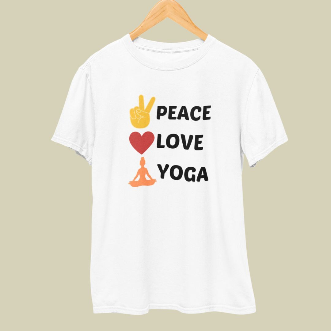 Peace Love Yoga T-Shirt The Shophaul