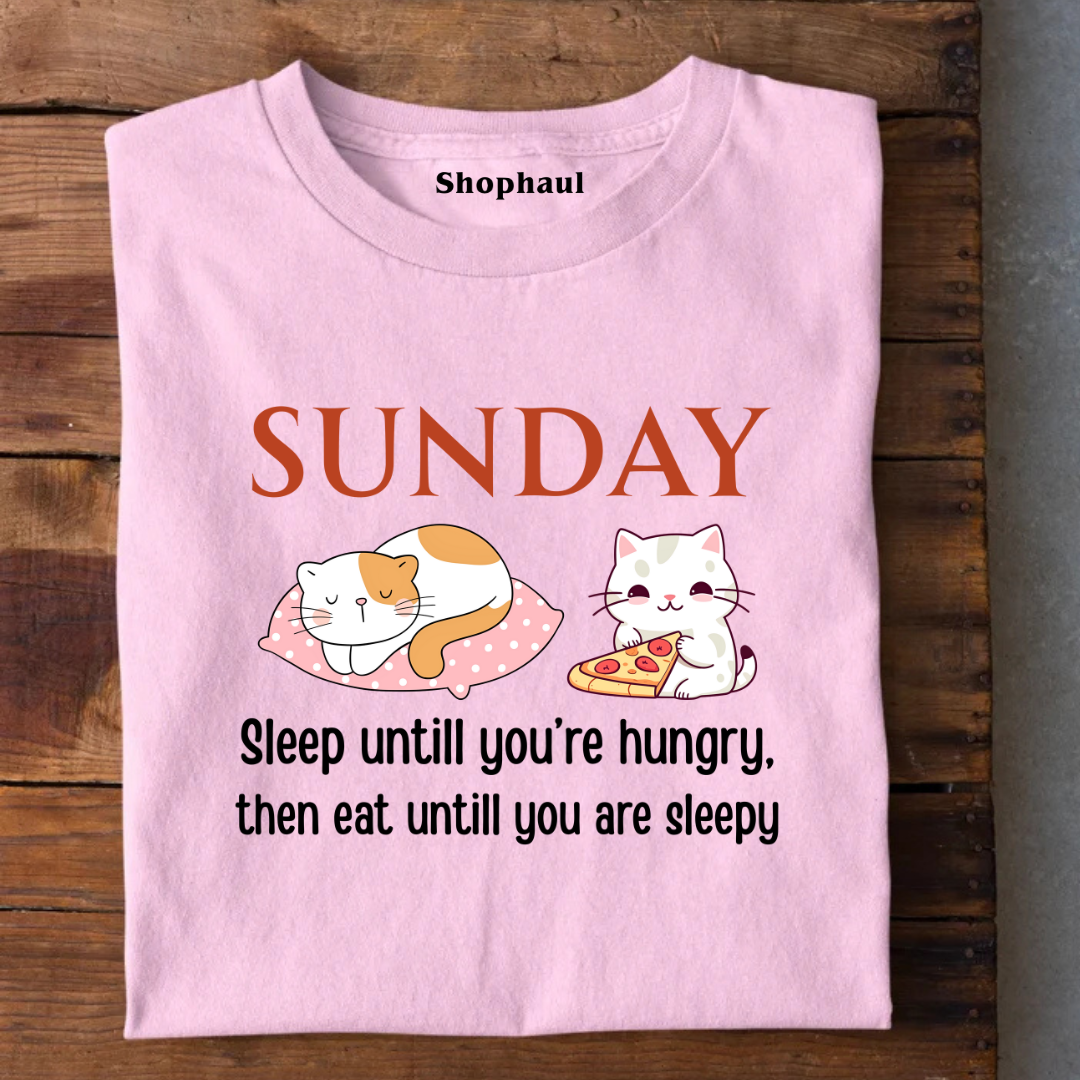 Sunday Eat Sleep Repeat T-Shirt