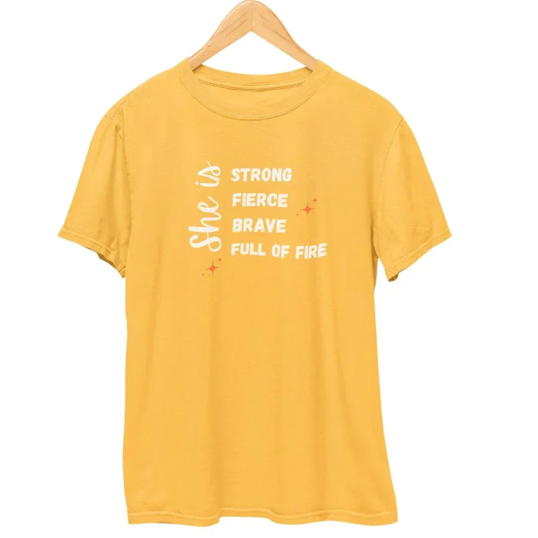 She is Strong Brave T-Shirt