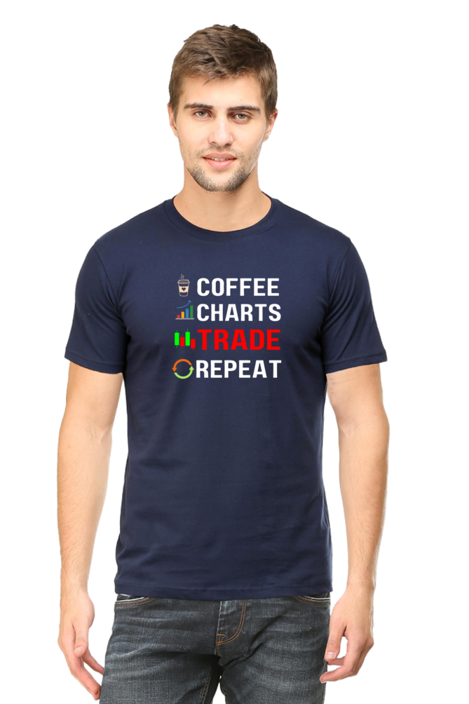 Coffee Trade Repeat Stock Market T-Shirt