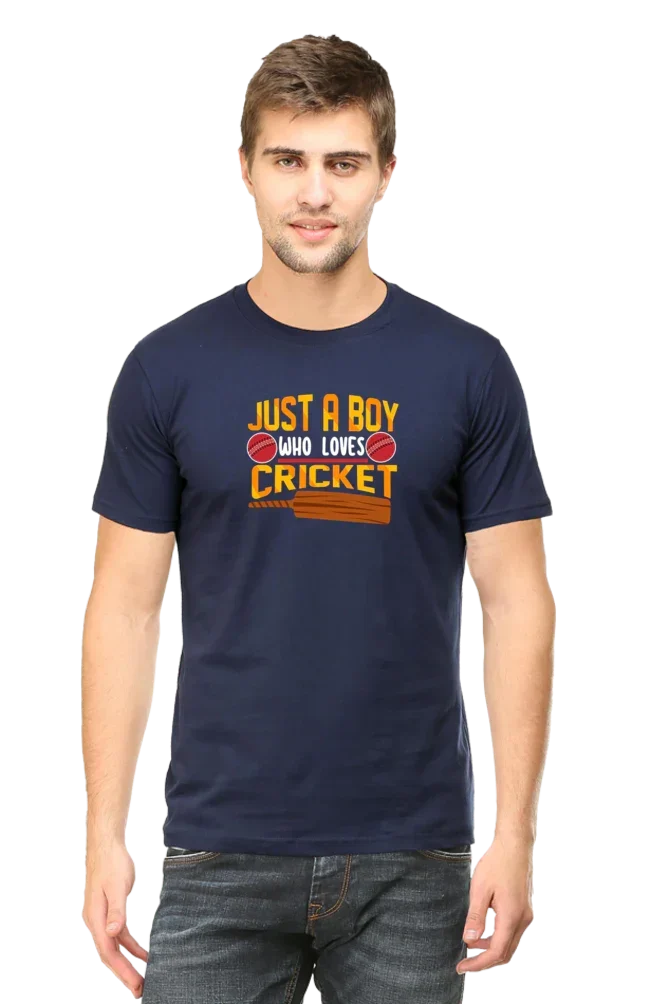 Just a boy Who loves Cricket T-Shirt