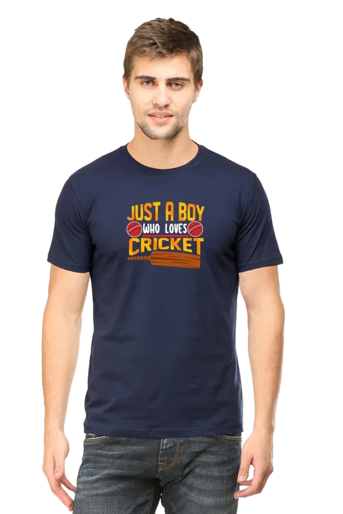 Just a boy Who loves Cricket T-Shirt