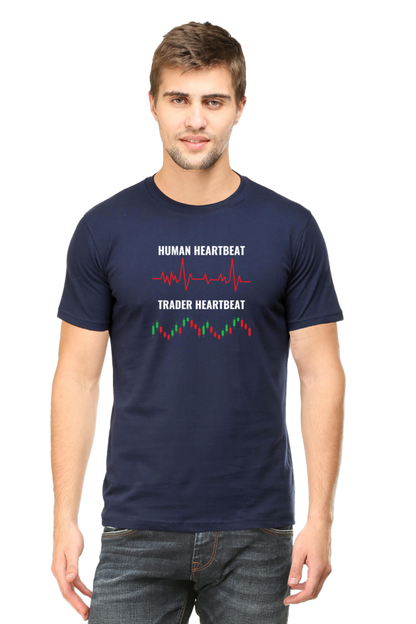 Human Vs Trader Heartbeat Stock Market T-Shirt