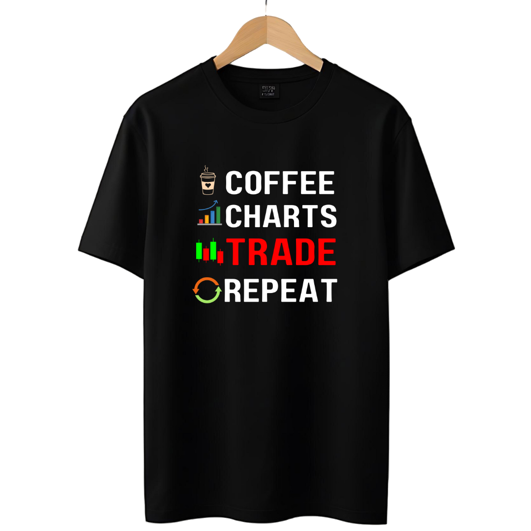 Coffee Trade Repeat Stock Market T-Shirt