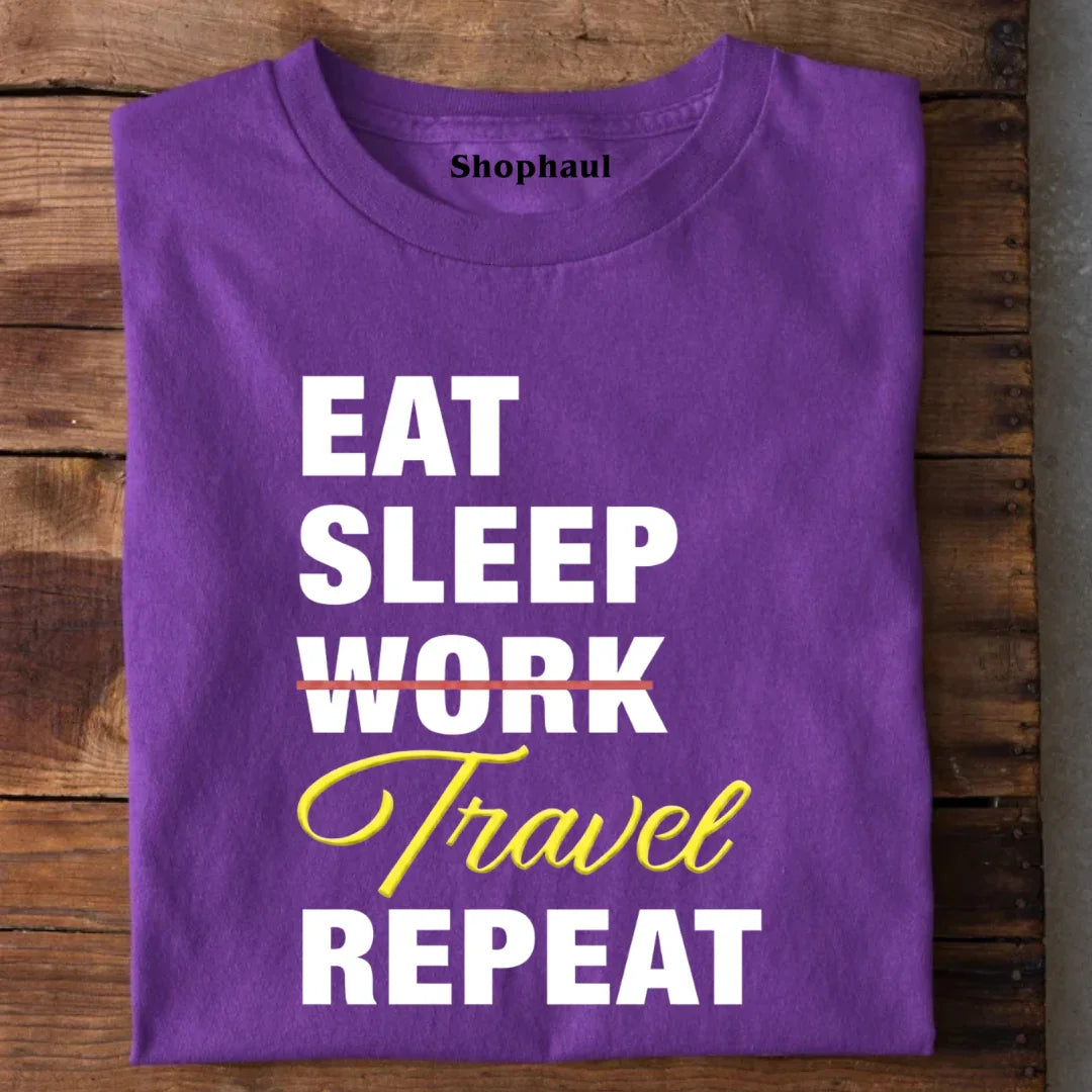 Eat Sleep Travel Repeat T-Shirt 